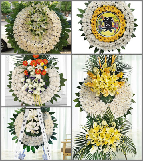 山东青岛即墨市龙山街道后东葛村花圈速递